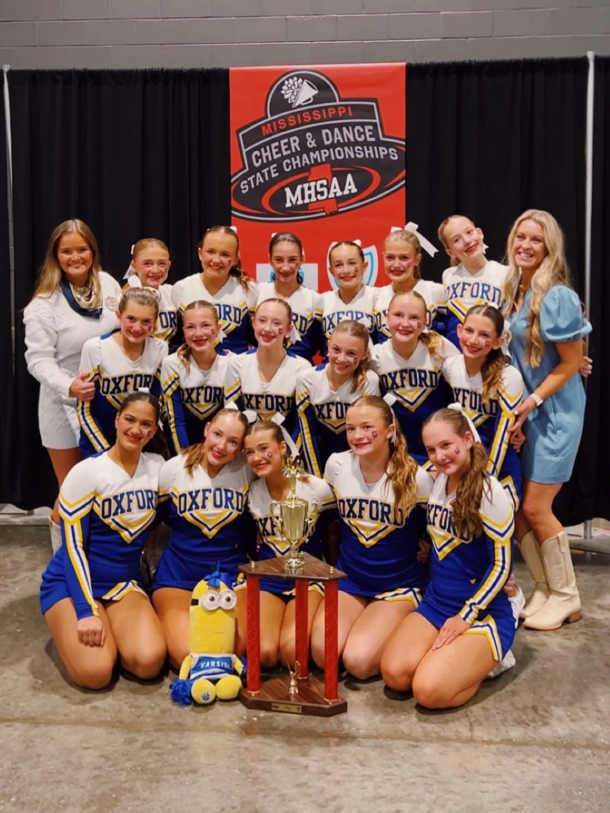 Couldn&rsquo;t let this year end without congratulating this amazing group of girls on winning a state championship!! Proud is an understatement, all your hard work paid off!!💙💛🩵🩷