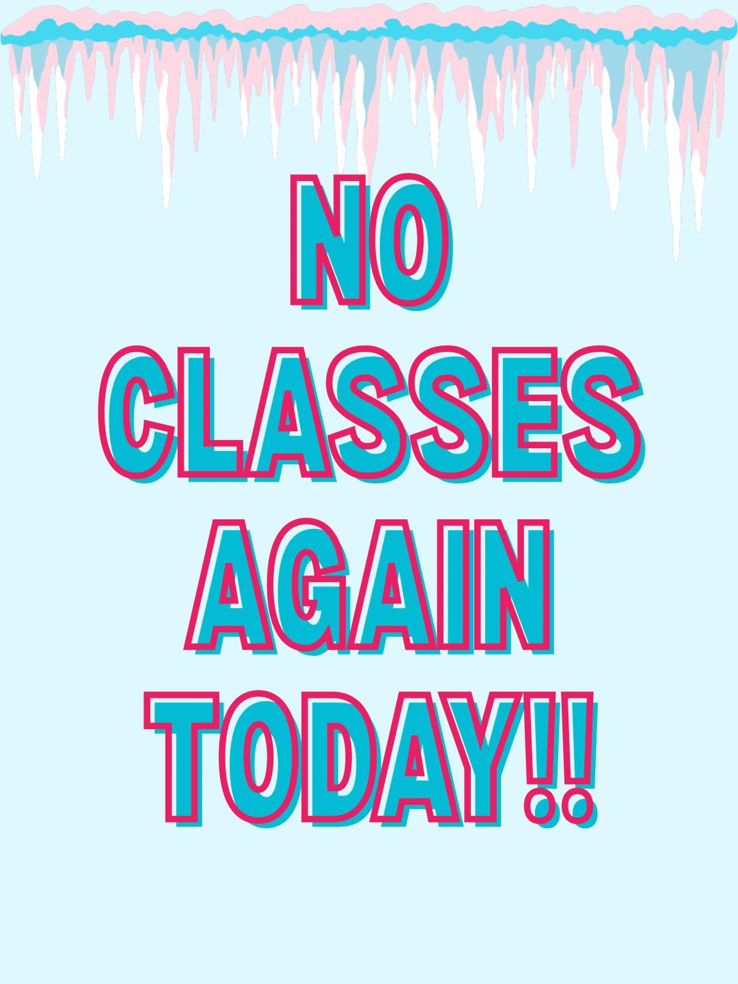 We still have no power or water, so classes are cancelled again today!! Check your emails for updates and make-policy!! Stay safe WINK fam🩷🩷🩷