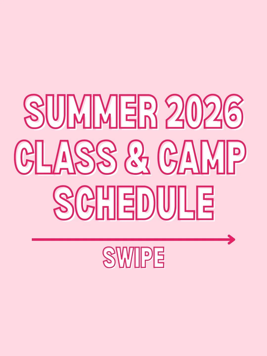 Summer will be here before you know it!! SWIPE to see this year&rsquo;s class and camp schedule!!🤸🏼&zwj;♀️☀️🩵🩷