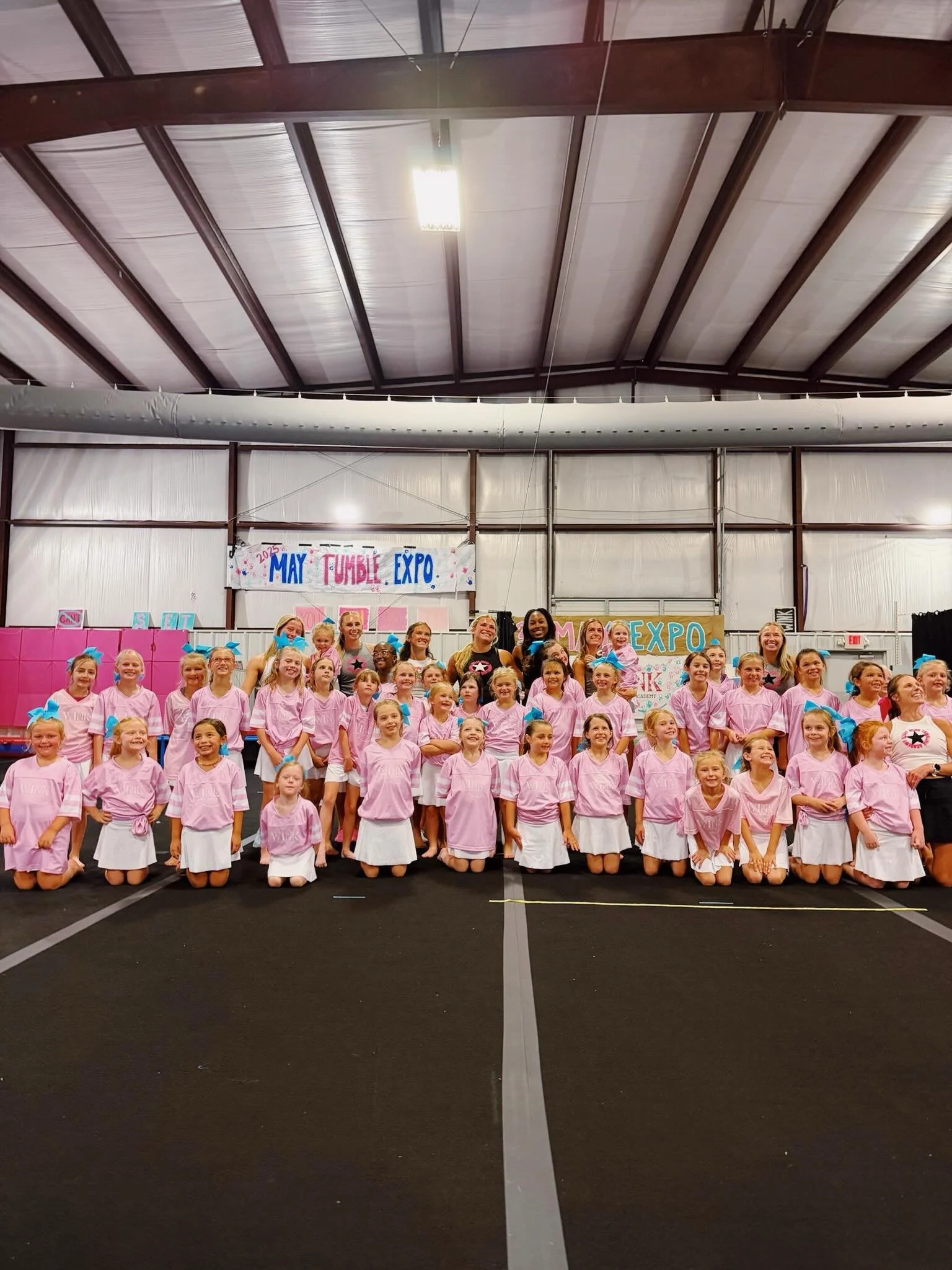 INTERMEDIATE at the 2026 May Tumble Expo!! They did such an awesome job🩵🩷🤸🏼&zwj;♀️