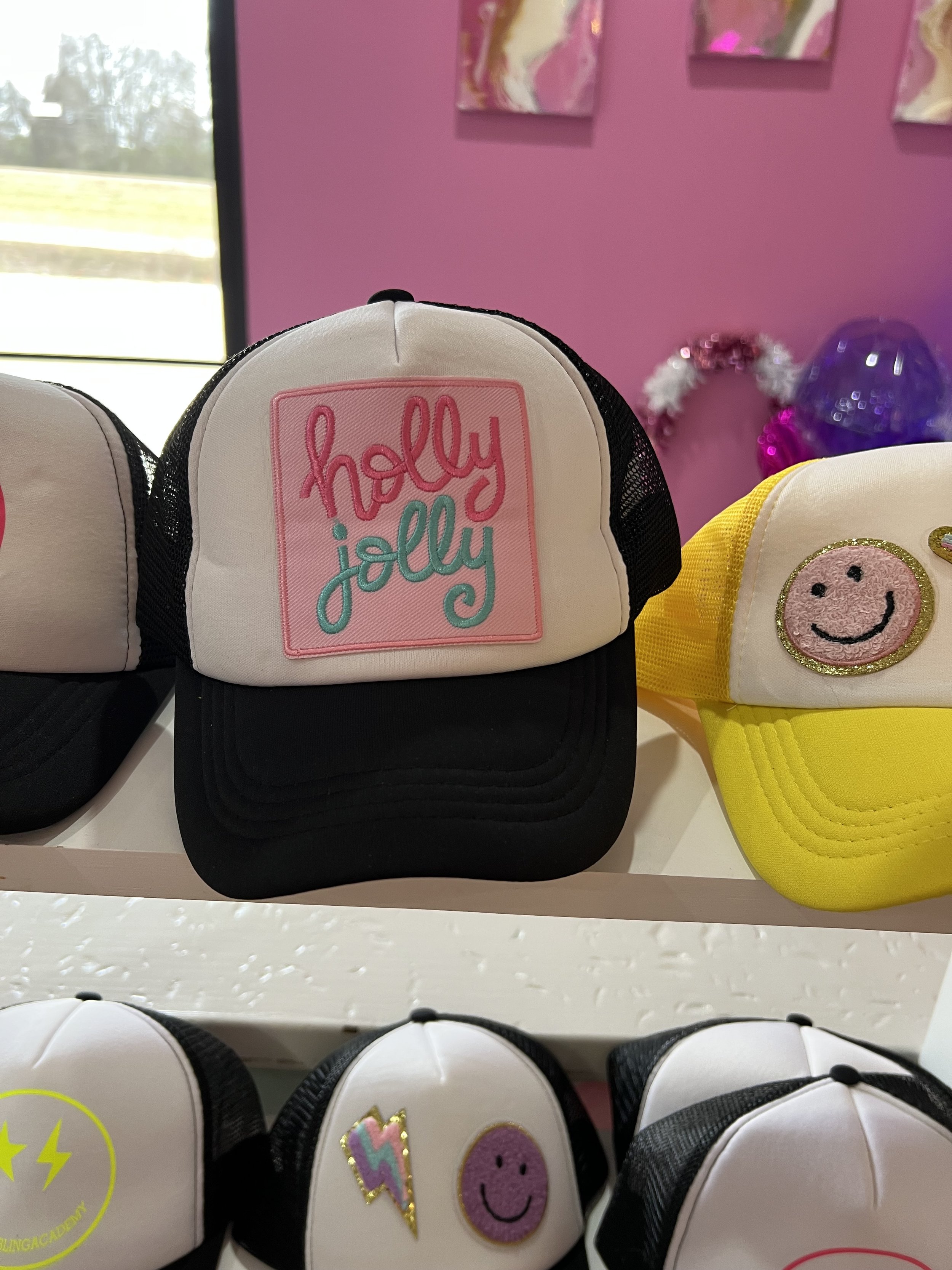 Holly Jolly Youth Trucker Hat