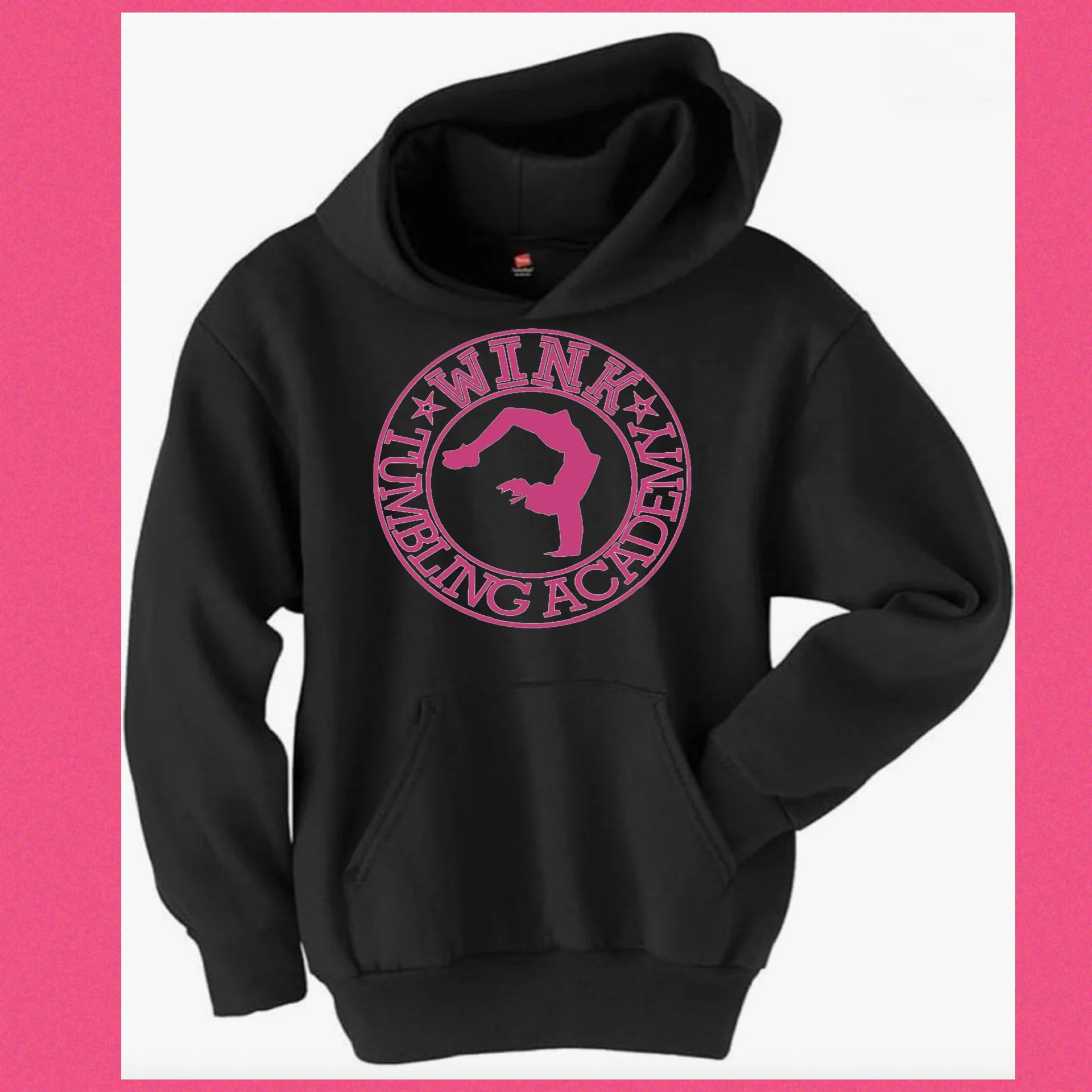 WINK Black Staple Hoodie