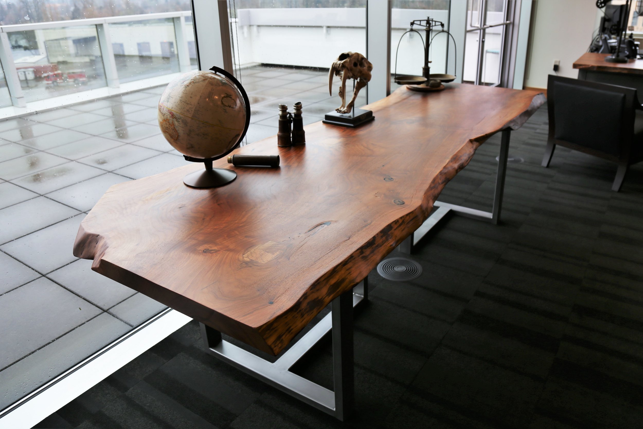 Walnut Custom conference table, desk, and office furniture