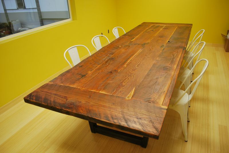 Custom conference table, desk, and office furniture