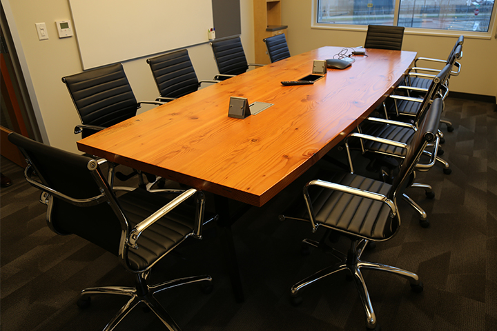 Custom conference table, desk, and office furniture