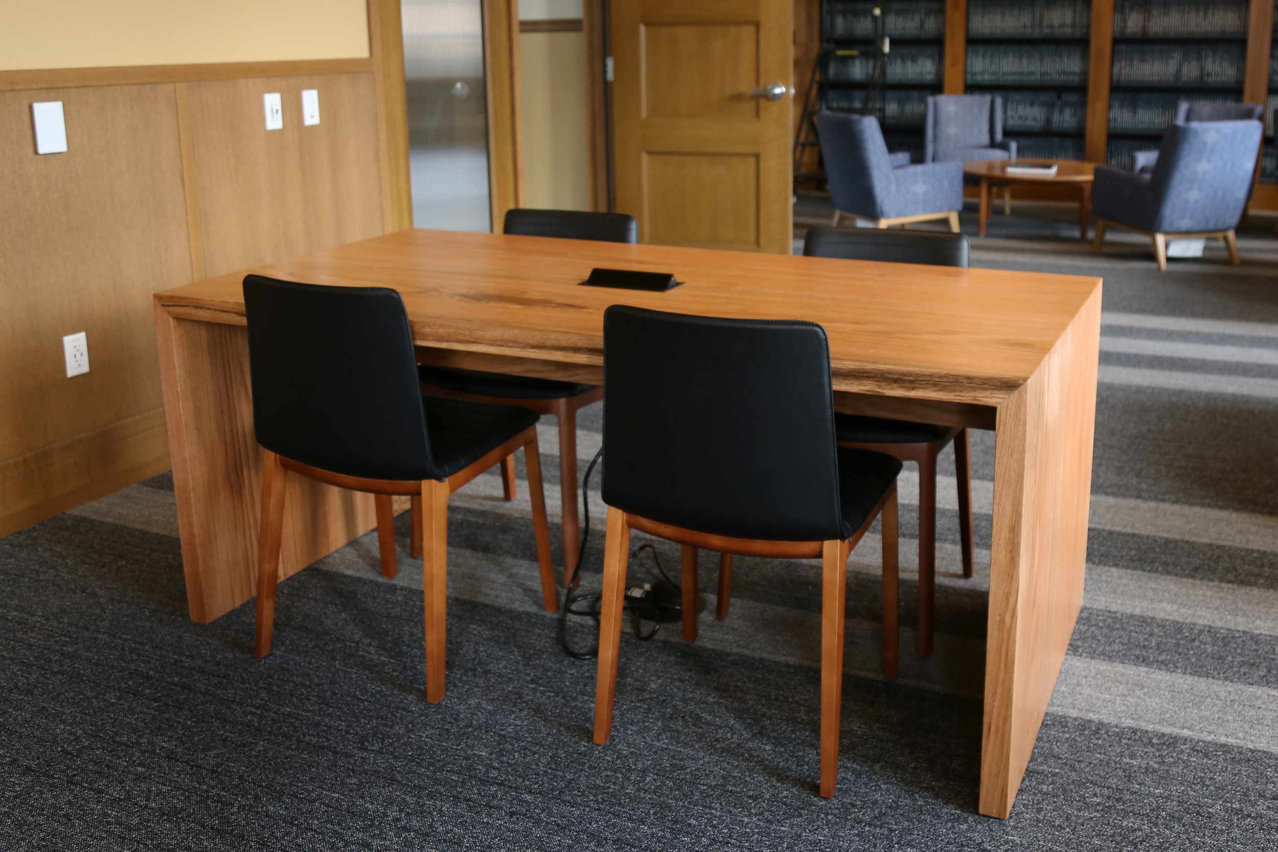 Custom conference table, desk, and office furniture