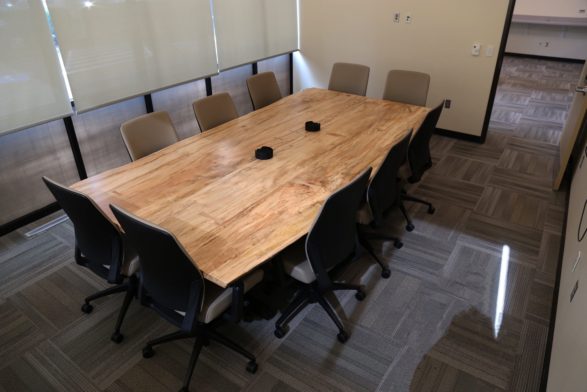 Live edge Maple custom conference table