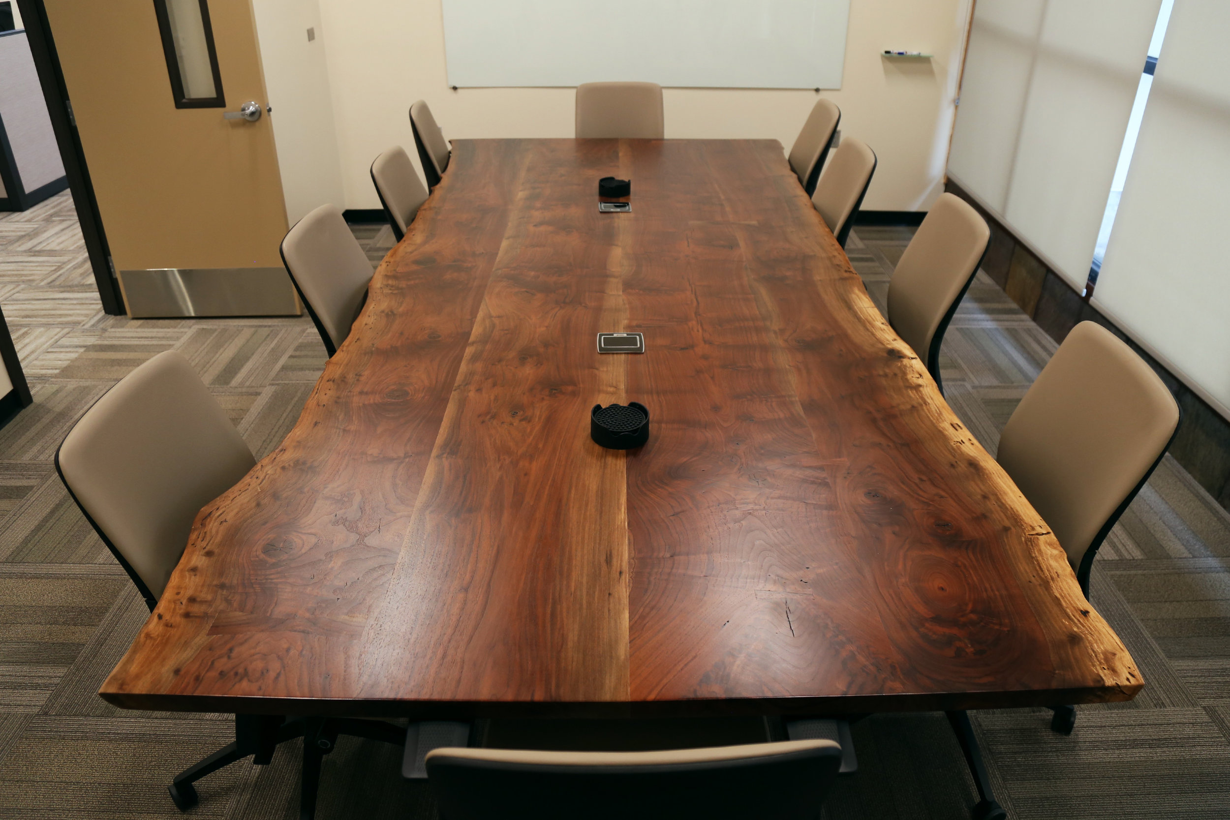 Live edge Walnut custom conference table