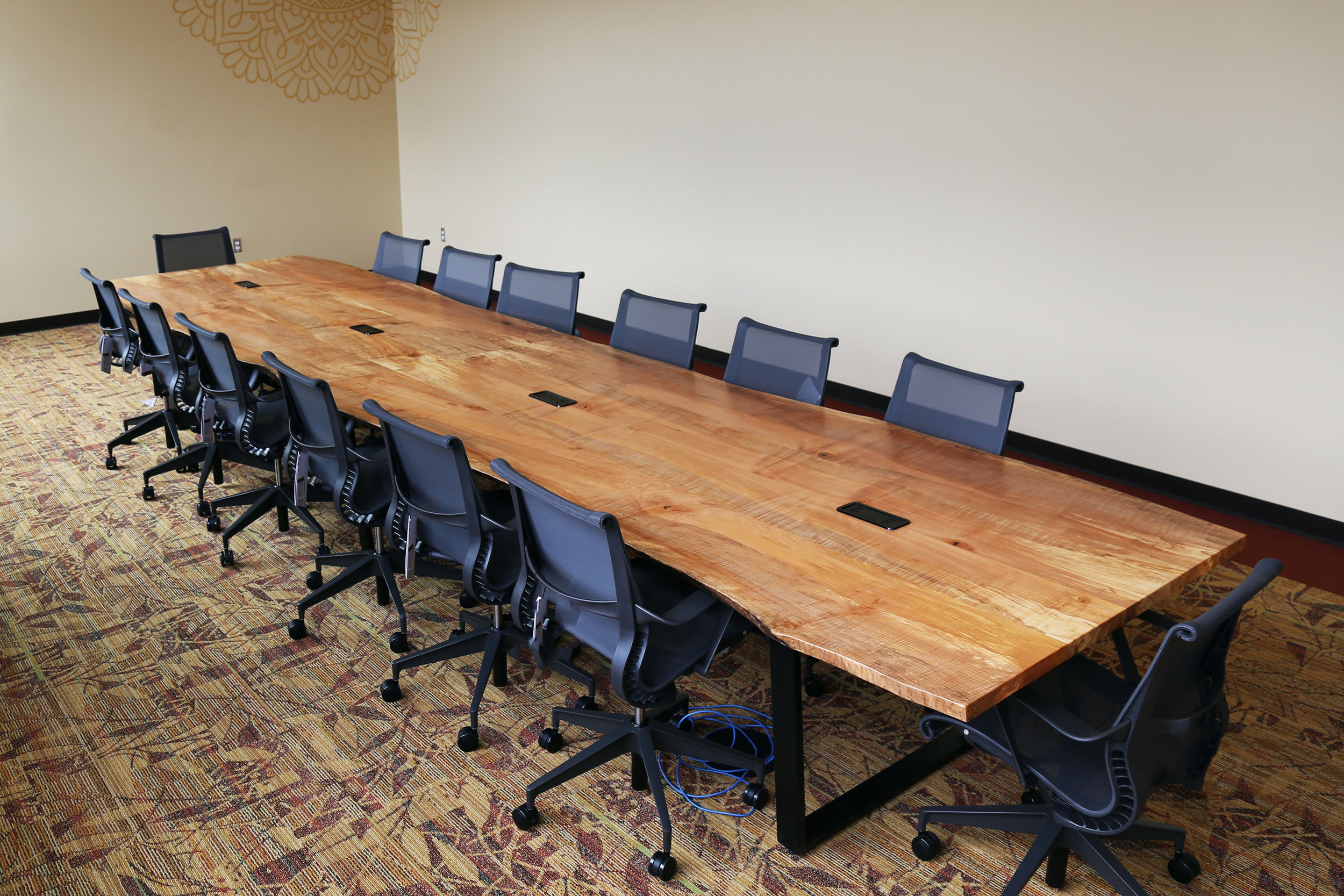 Custom conference table, desk, and office furniture