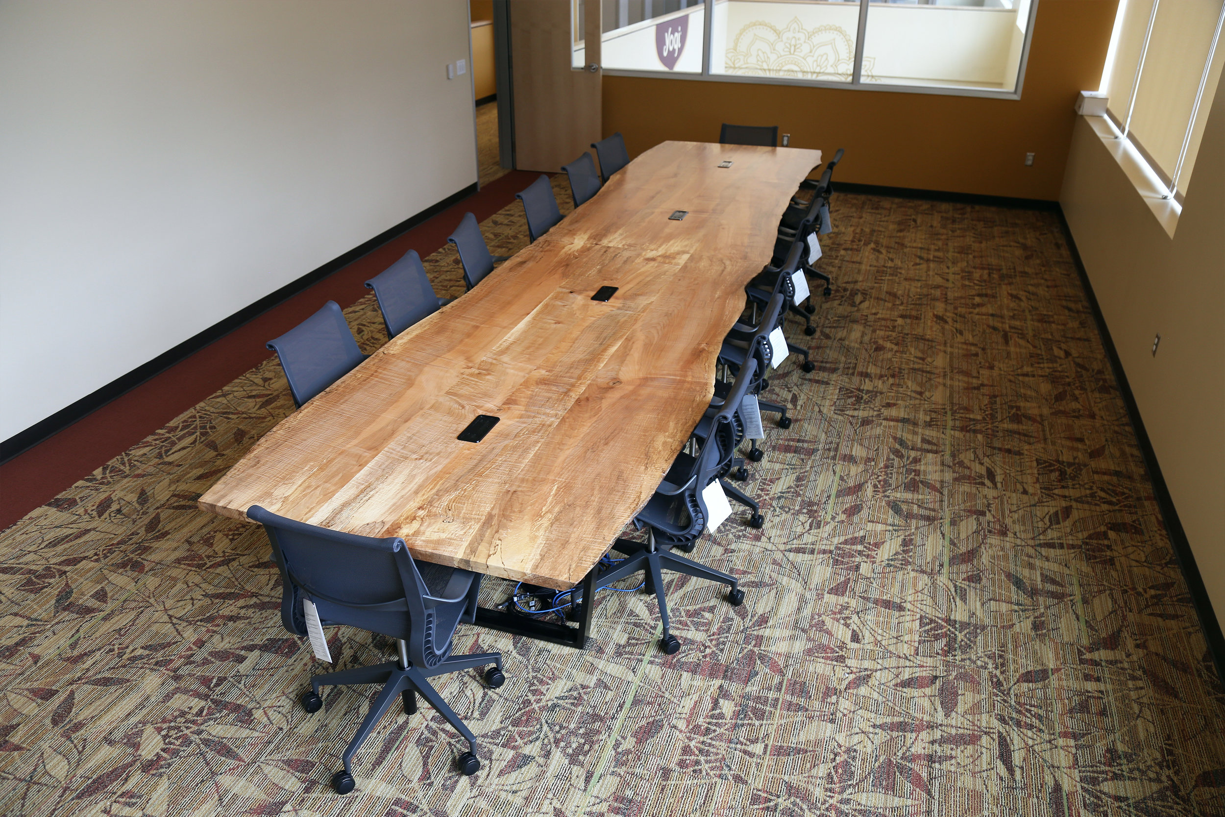 Custom conference table, desk, and office furniture