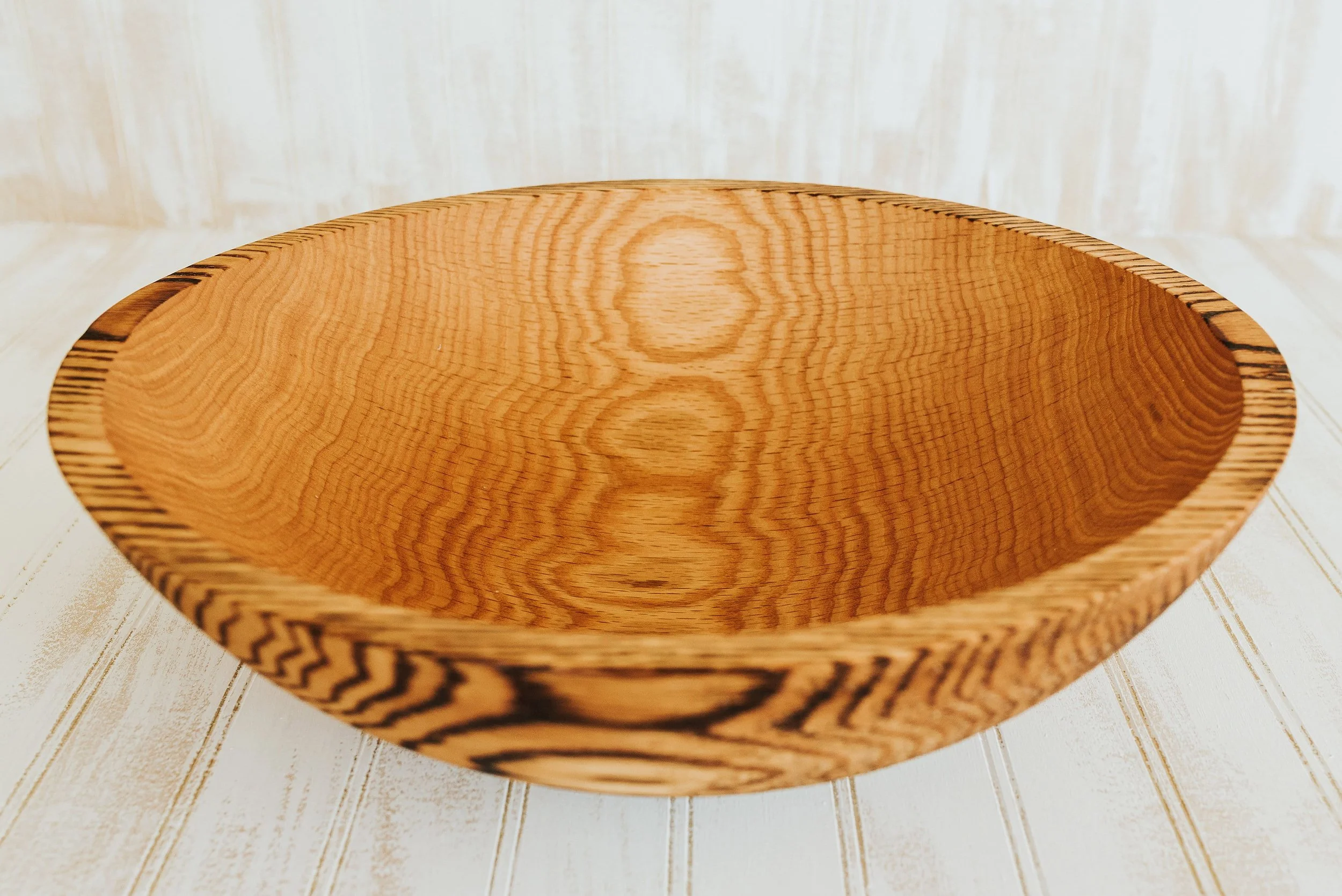 12" Red Oak Bowl (Torched)