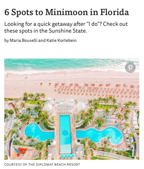 6 Spots to Minimoon in Florida