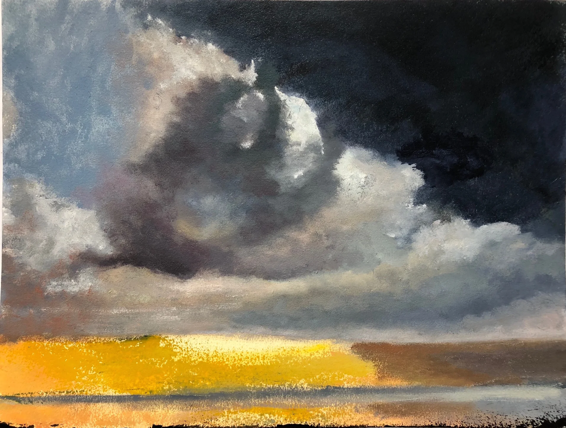 A Wash of Light, oil on oil paper, 16x12