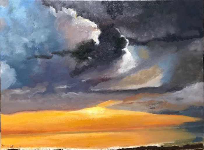 Here is a early version, the contrast is high and the colors are bright.