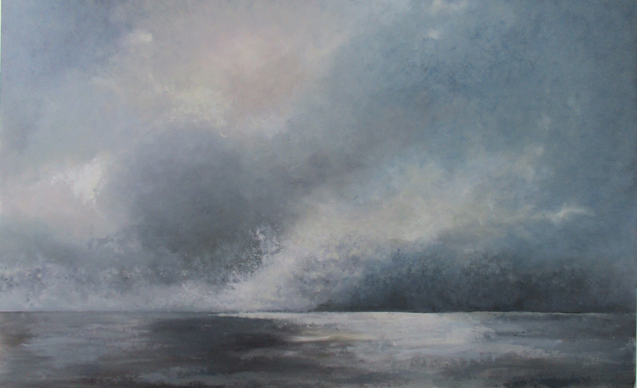 Grey Study, Oil on Panel, 30" x 48" 