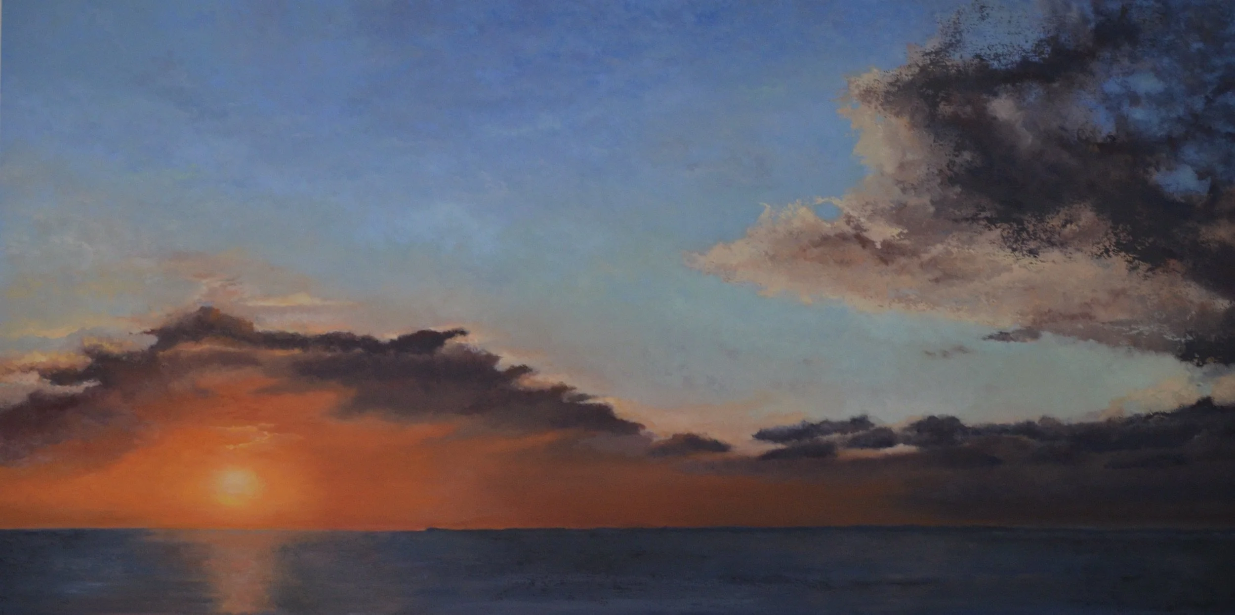 The Key,  Oil on Mounted Panel, 20" by 40"