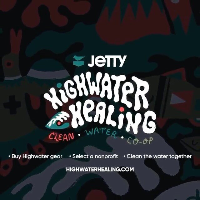 We're honored to have been selected as one of the featured non-profits that will benefit from this awesome initiative just launched by @thejettylife Grab some Highwater Healing merchandise and select Back to the Bays at check out and proceeds will be