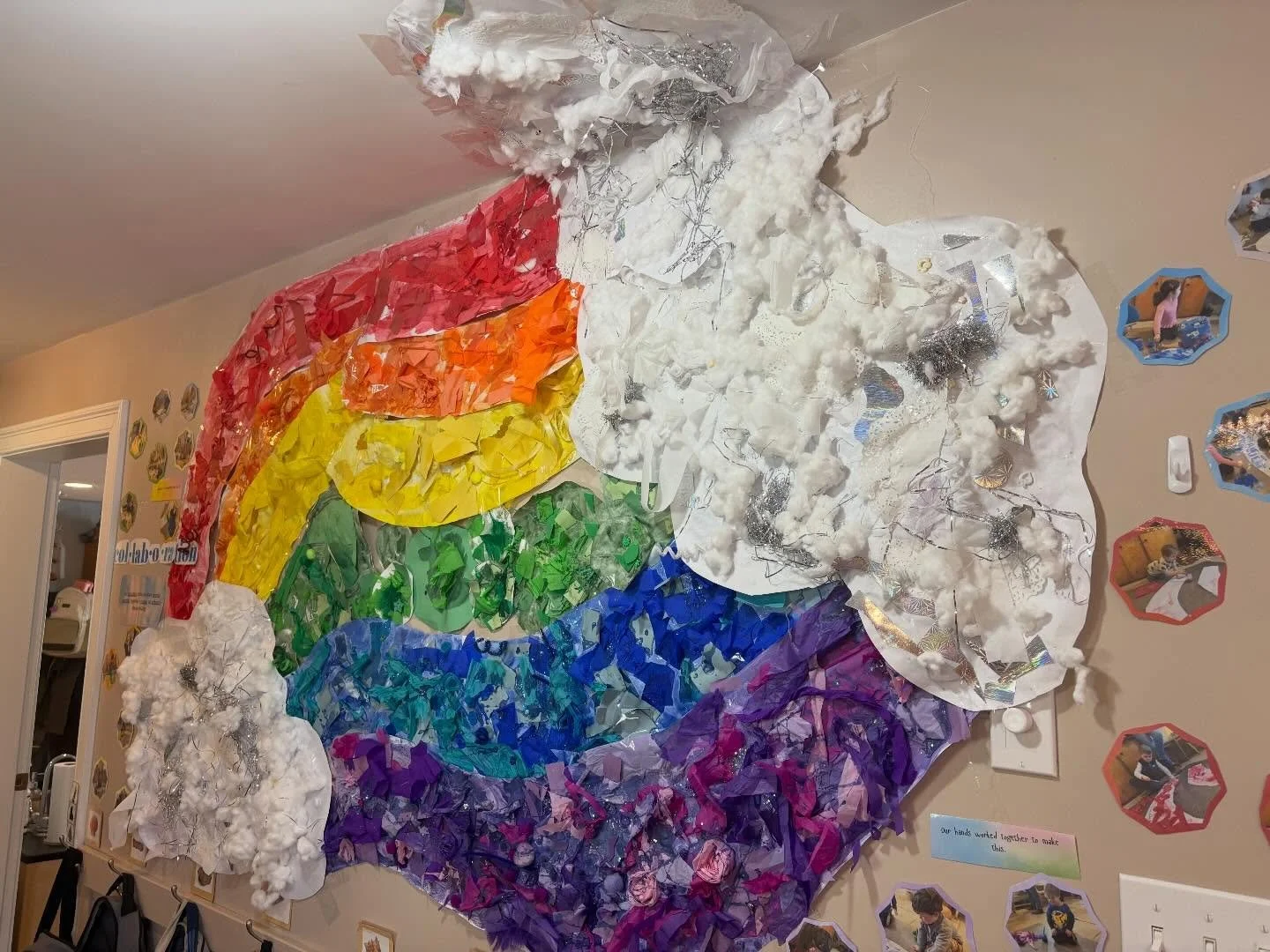 Collaboration is so important in early childhood learning, it helps foster social- emotional development while promoting communication, empathy, and problem -solving through shared play and experiences. 🙌🏻

Collaborative art projects are a great wa