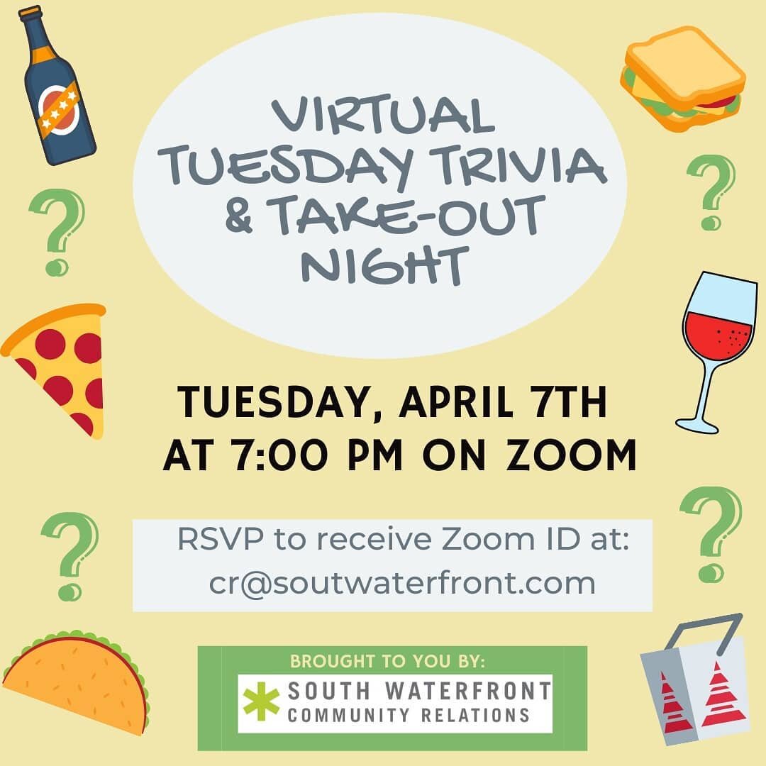 Feel like your noggin needs some nourishment these days? Join SWCR on&nbsp;Tuesday, April 7th&nbsp;from 7:00 pm &ndash; 7:45 pm&nbsp;for a friendly online trivia competition on Zoom. Besides earning bragging rights, the winner will receive a $15 gift