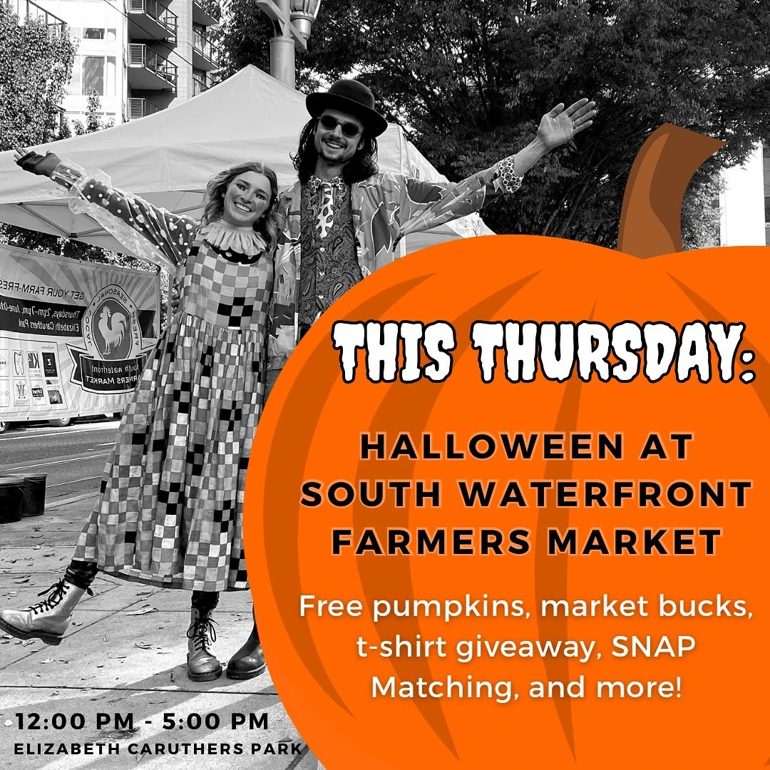 We&rsquo;re turning up the festive fun for our last farmers market of the season this Thursday! We&rsquo;ll be handing out free market bucks to spend with our vendors, @pablomunozfarms is bringing free pumpkins as a thank you to the community, and we
