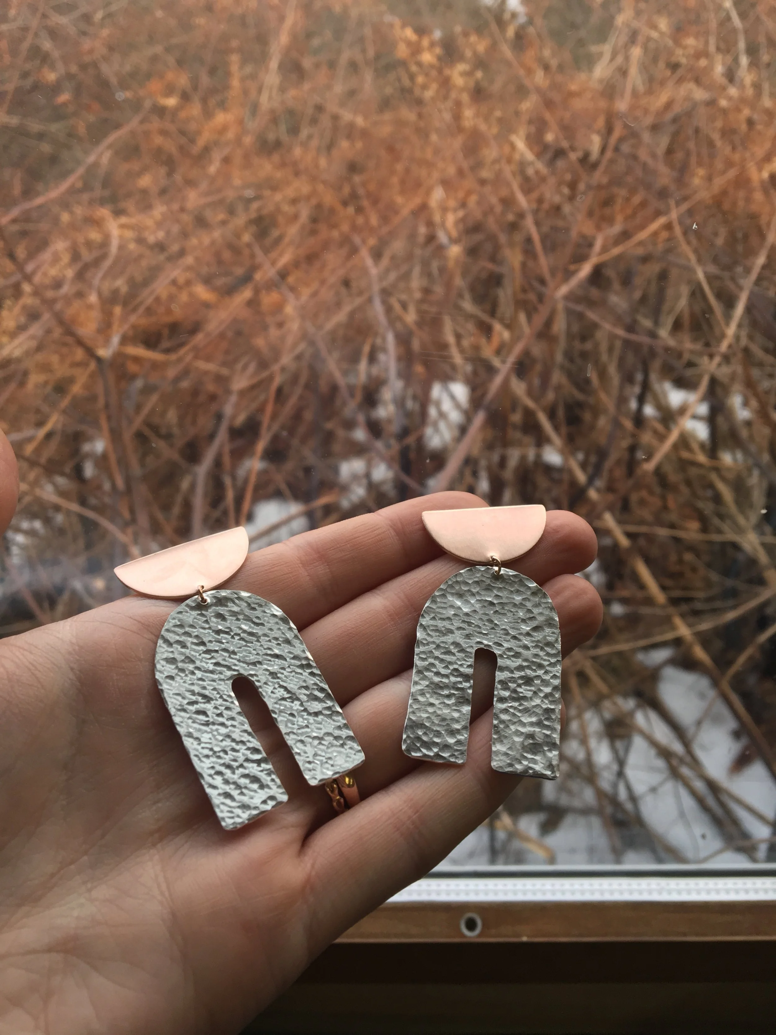 Moon &amp; Mountain earrings