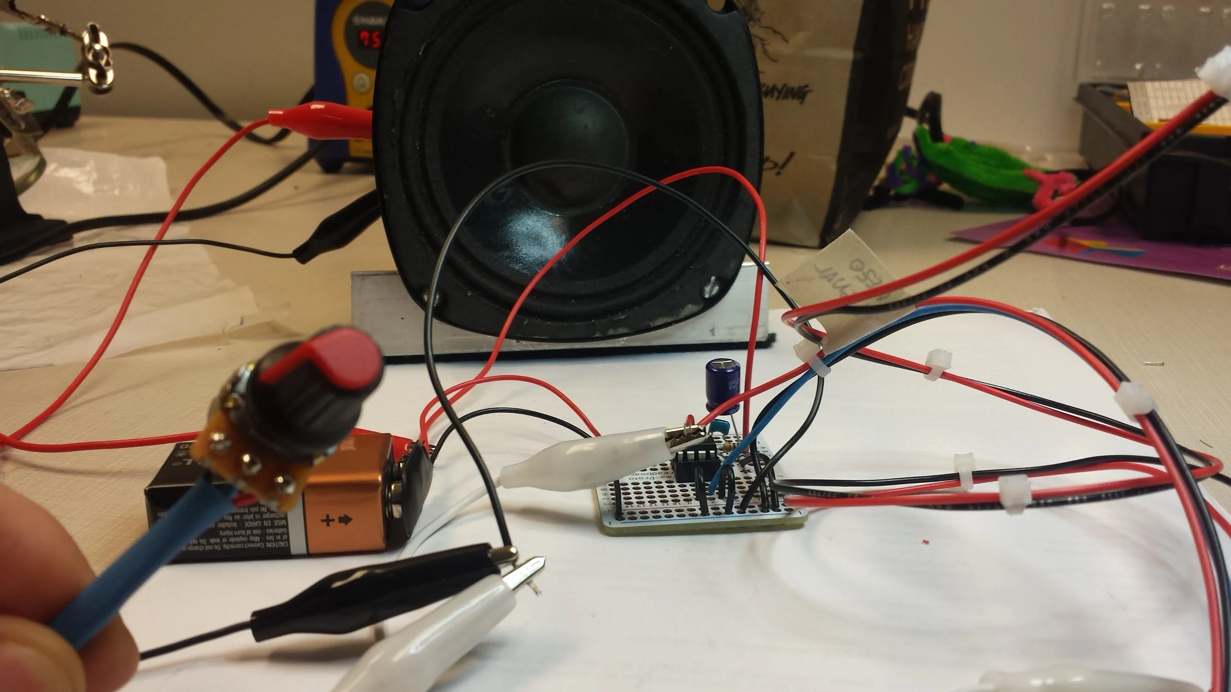Here is a picture of the completed circuit