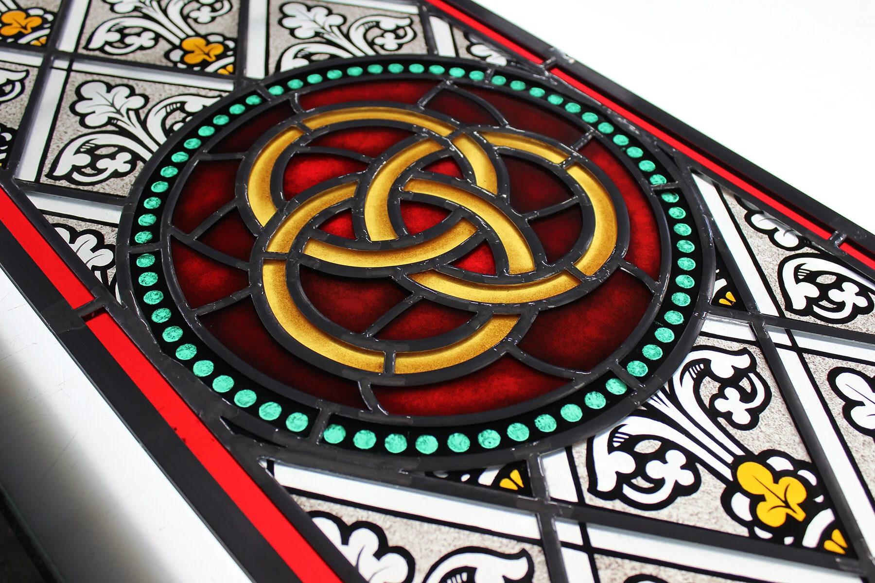 Traditional Symbolic Stained Glass Window — Bovard Studio, Inc.