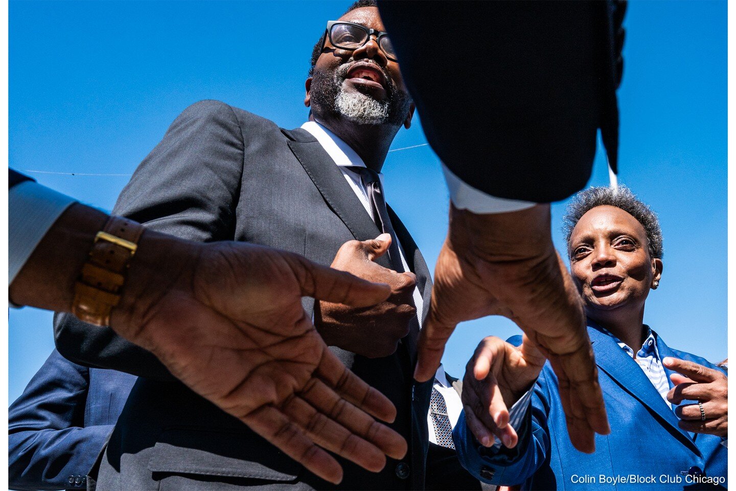 Summer-like weather and bright blue skies were the backdrop as Democrat leaders gathered at the Shedd Aquarium this afternoon to celebrate Chicago being chosen to host the 2024 Democratic National Convention.
4/12/23

Museum Campus, Chicago
#OnAssign