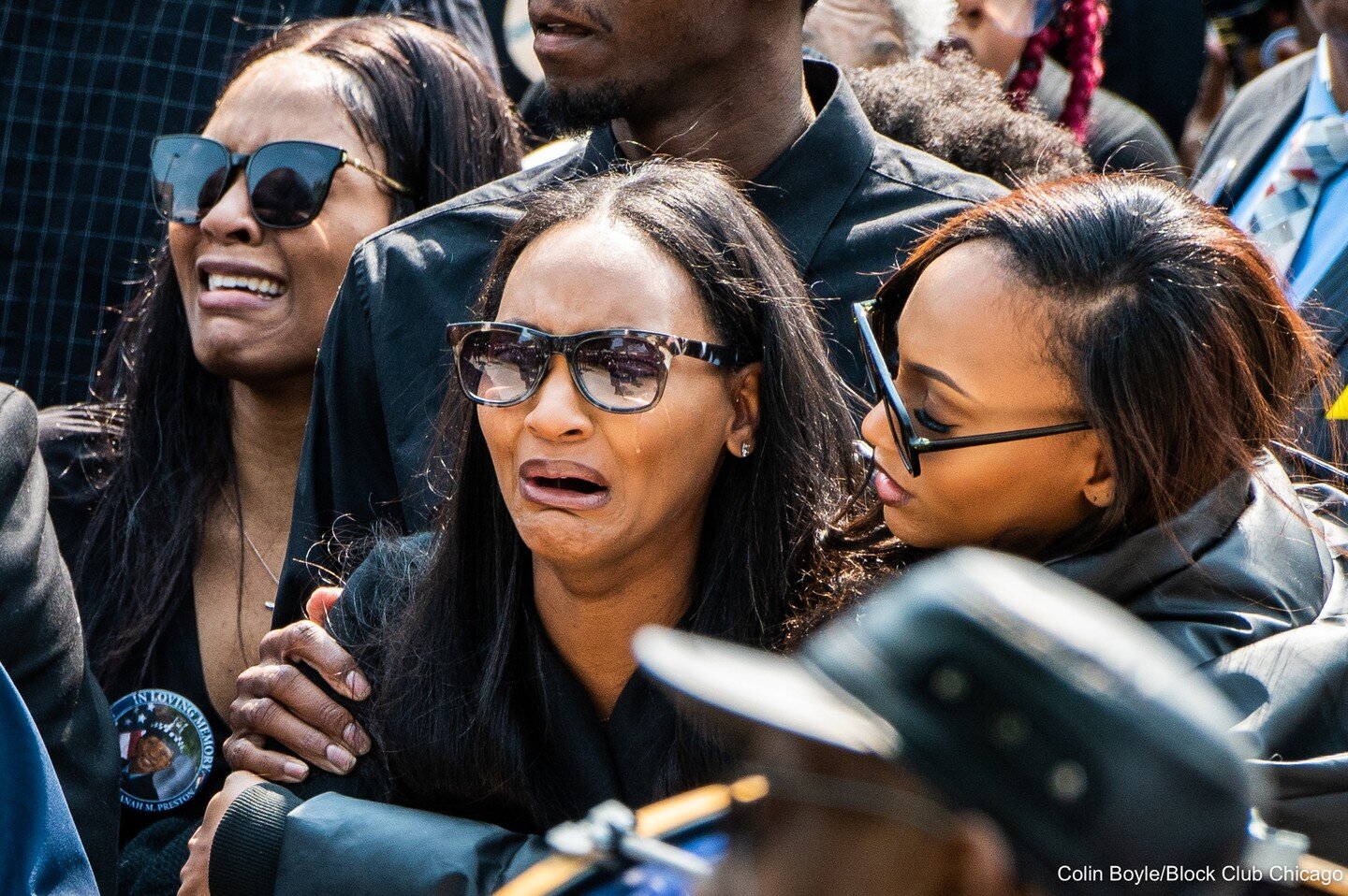 The cries and yells from the family of slain Chicago Police Officer Ar&eacute;anah Preston, 24, will probably haunt me for quite some time... This was one of the most painful stories I've covered, and my heart hurts so much for Ms. Preston and her lo