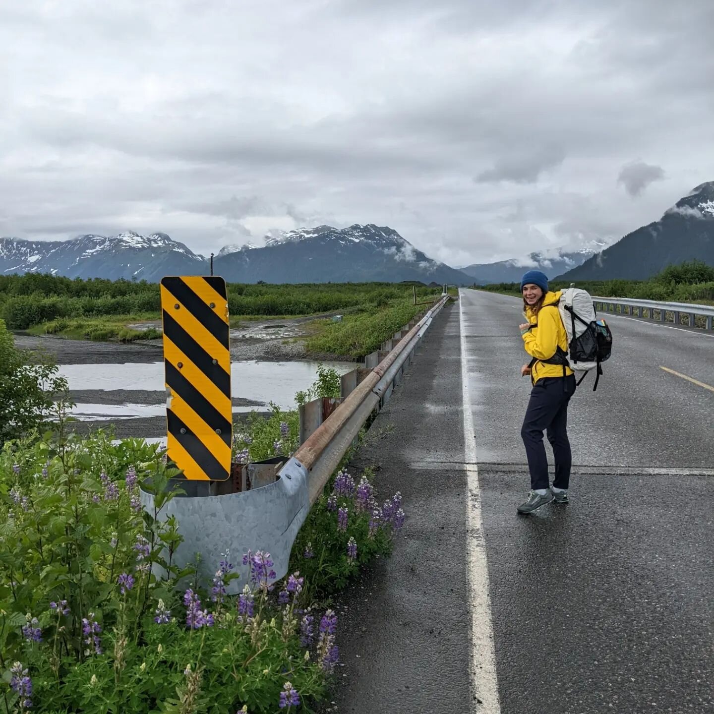 Epic day walking from the airport to town and  throwing down with a kickball game at the park. Cordova is pure magic #berndogyoga #alaskalife #cordova #100miles50states #warmshowershost #themcdonaldstakeamerica