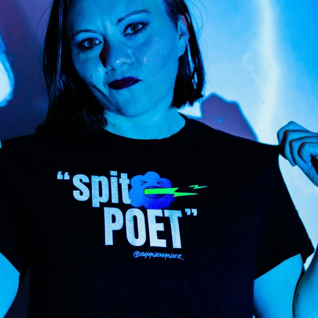 Spit Poet T-shirt : Unisex Heavy Cotton Tee