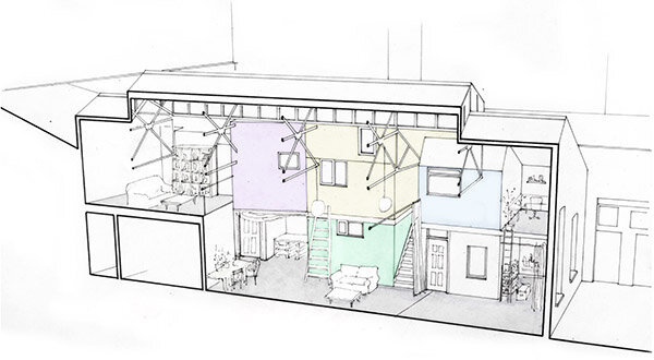 Circus unit - Old peanut Factory (Percy Dalton's) Size A3