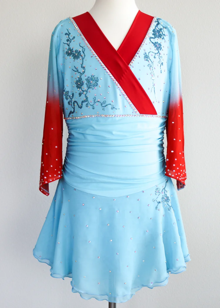 white christmas dresses Figure Skating Dress #SD038 – Skating Spirit main image 0
