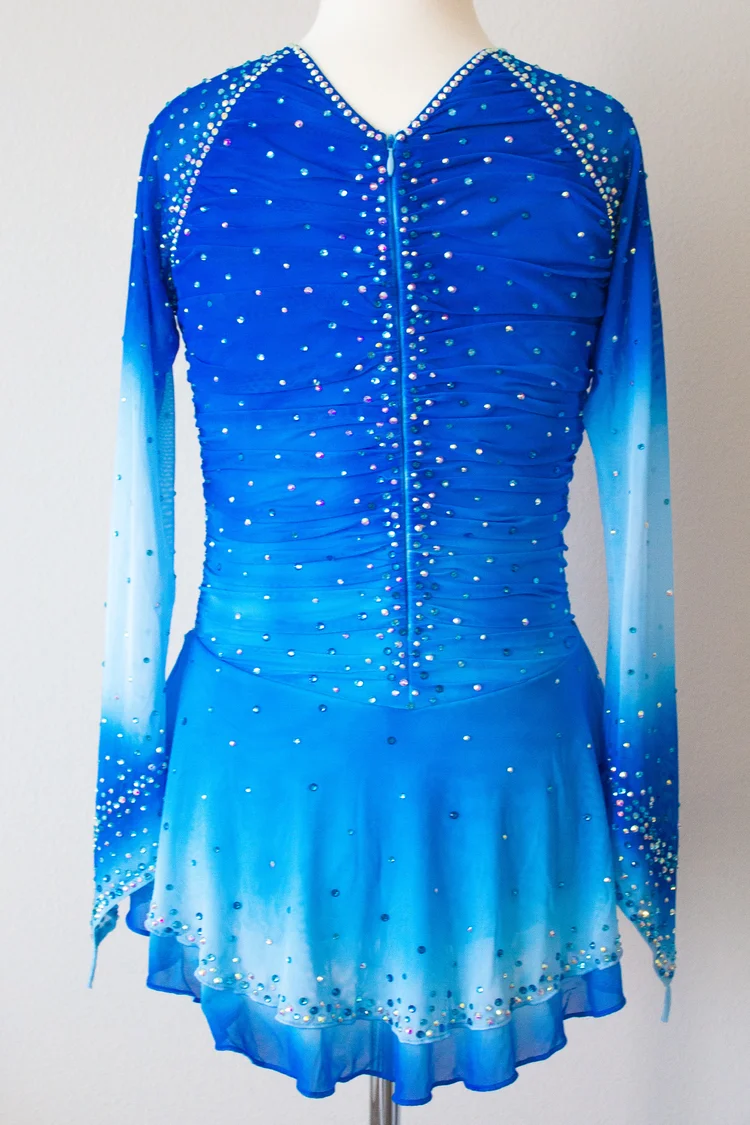 blue figure skating dresses ANYA Sapphire Blue FIGURE SKATING DRESS main image 0