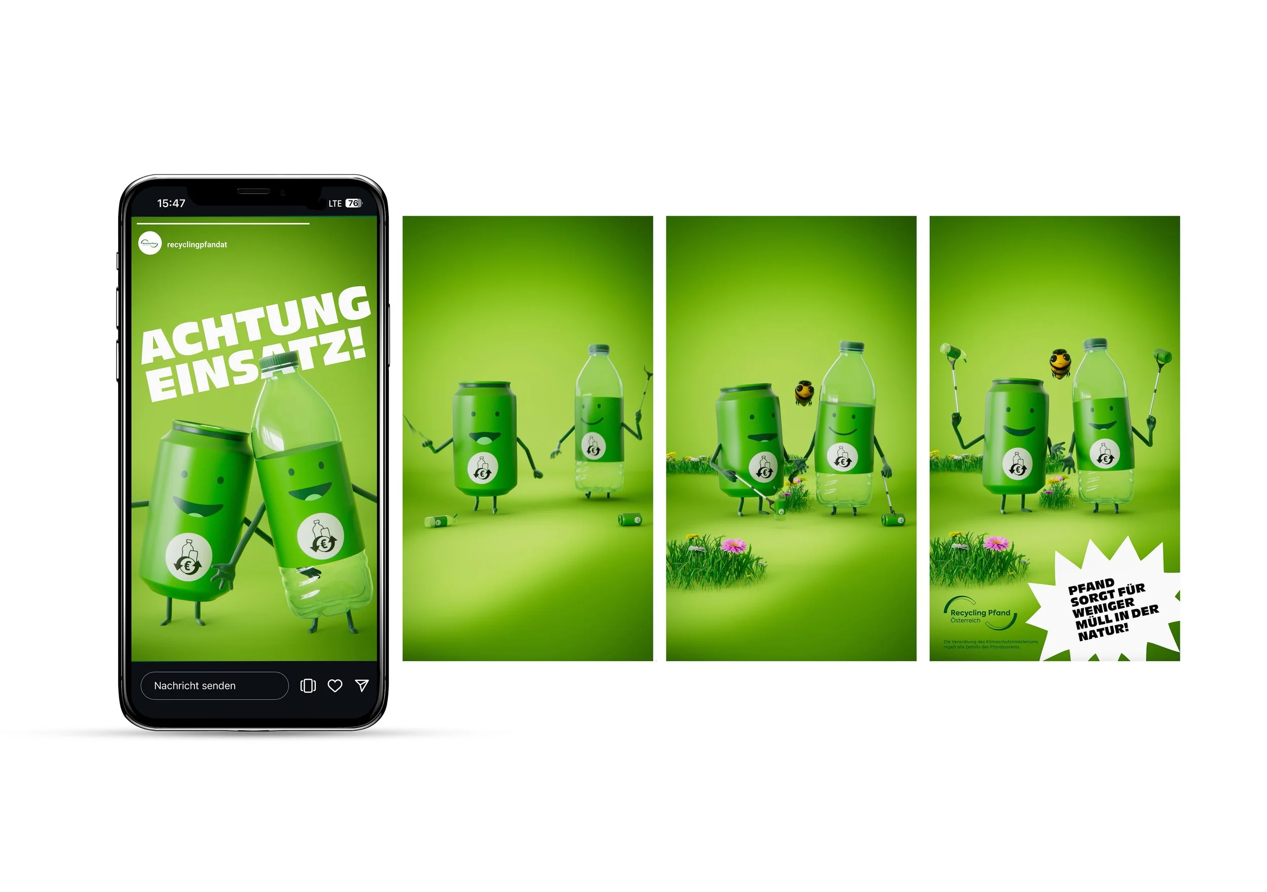 Kampagne Recycling Pfand Digital