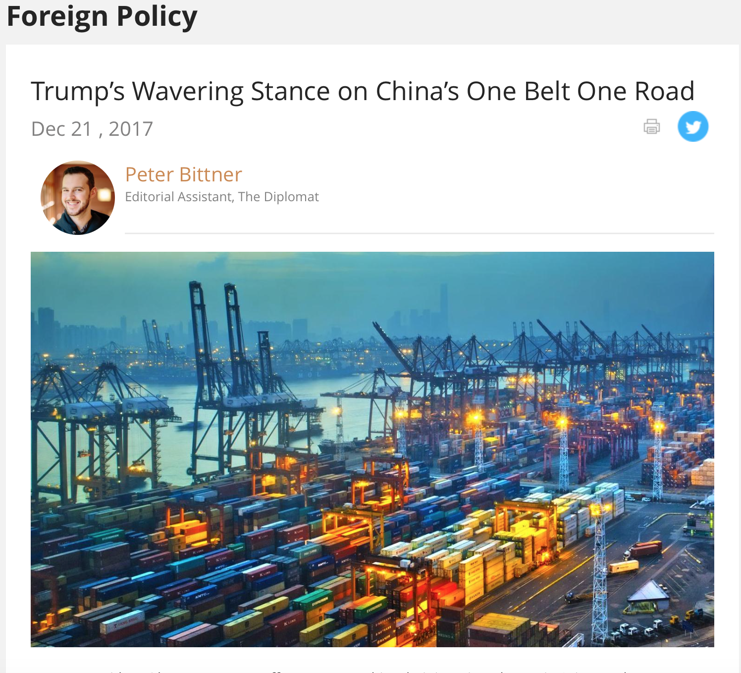 Trump's Wavering Stance on China's One Belt One RoadUS-China Focus