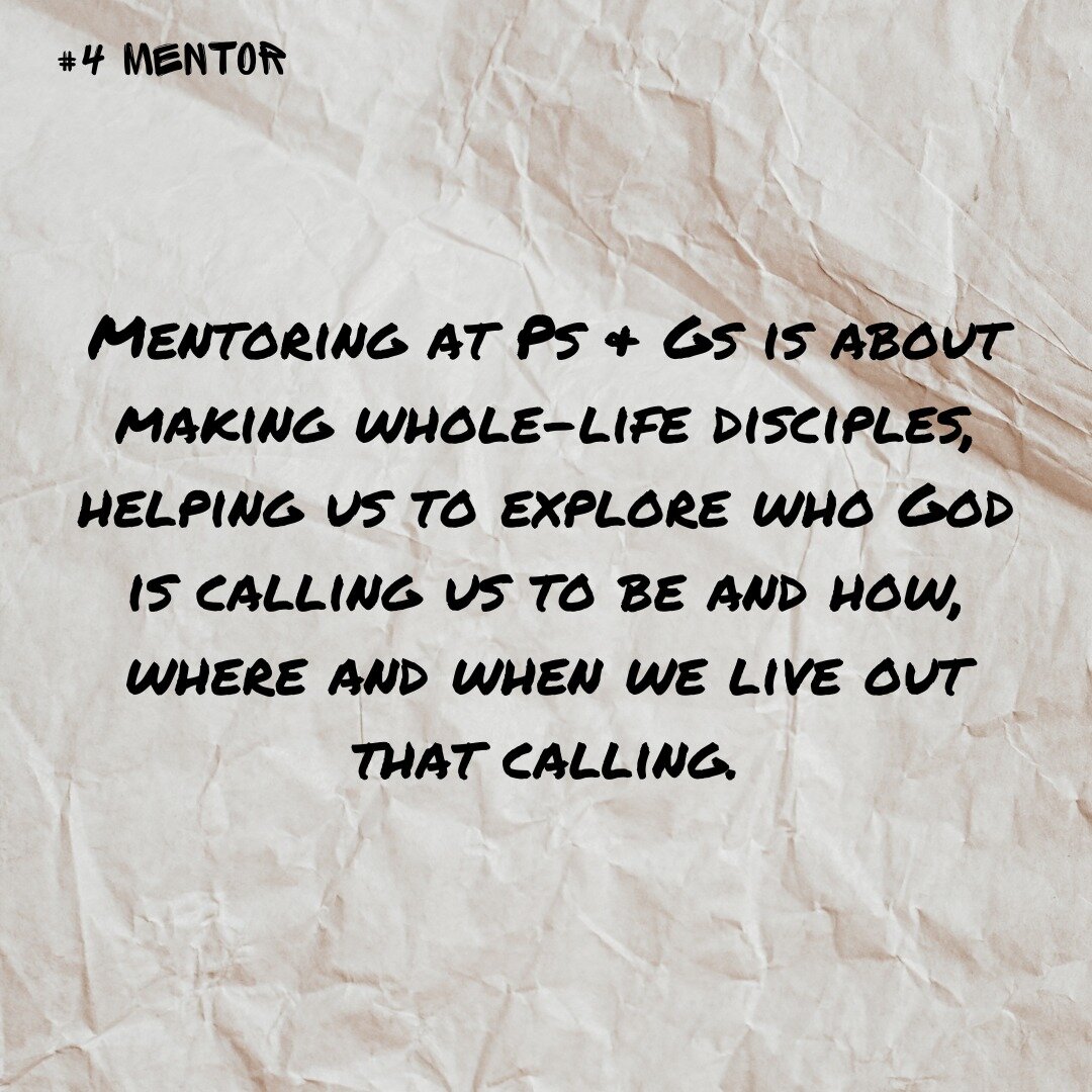 We have a whole bunch of trained mentors who are passionate about coming alongside students in particular to help you to figure things out for yourself, and decide on what you think about Jesus so that you can own your faith and relationship with God