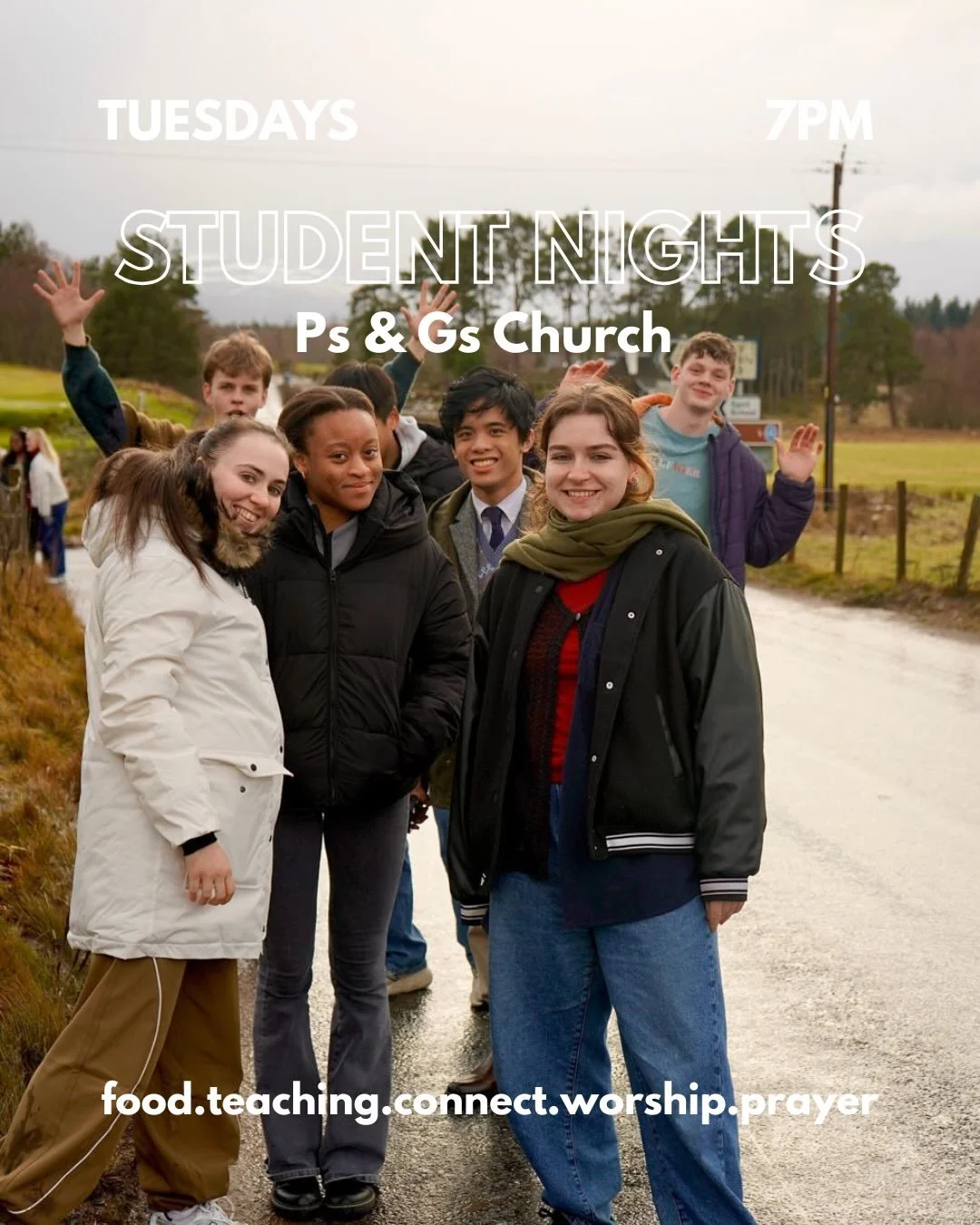 STUDENT NIGHT 🙌

We have made it to Week 10!? Join us this evening for our last Student Night of the term and the last week in our Way of the Kingdom series 🙏
This evening Rebekah is sharing and we will be considering the question - What has your a