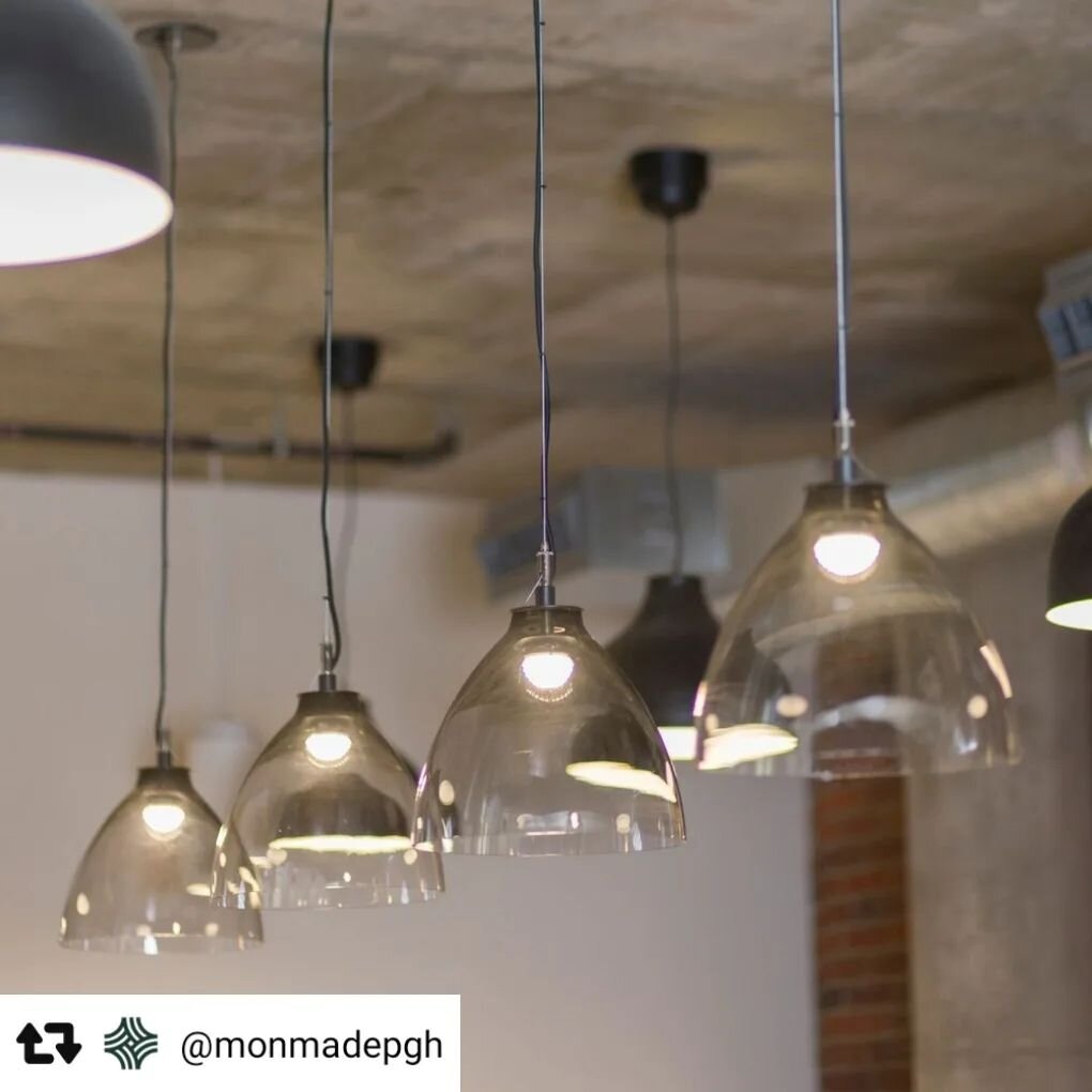 Write us to get a quote on your custom lighting project, and visit our website to see more lighting installations.

#Repost @monmadepgh with @repostsaveapp 
 ・・・ 
@pennfairmount's Smoke Pendants hang in the Roundhouse&rsquo;s kitchen, creating the pe