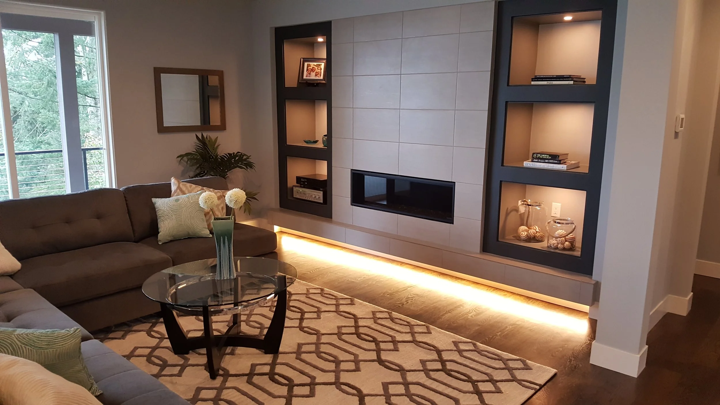 Floor Lighting in a Custom Home