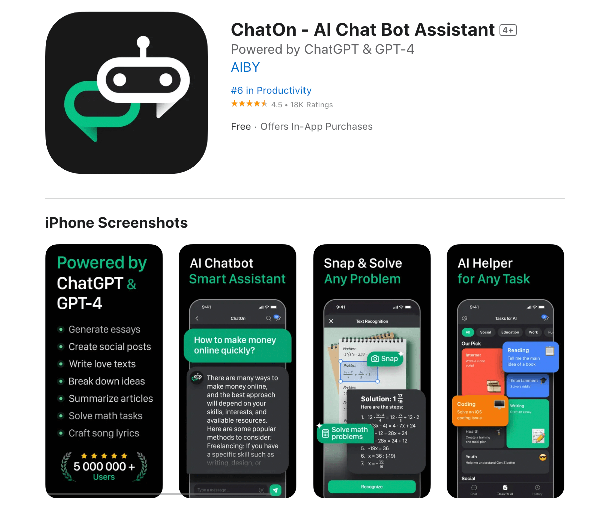 Al Chat – AI Chatbot Assistant na App Store