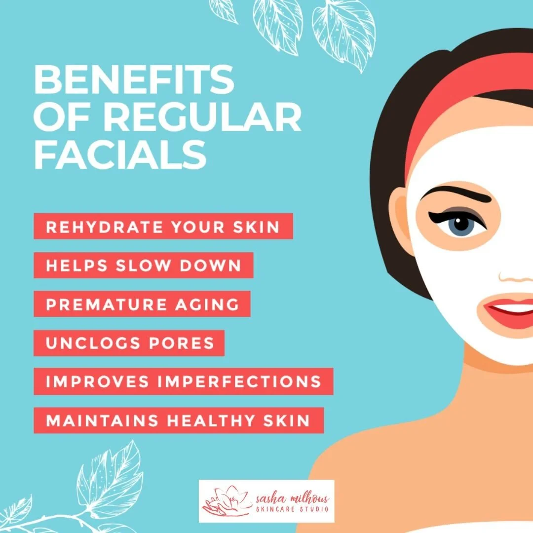 Benefits of Regular Facials
1. Rehydrate your skin
2. Helps slow down premature aging
3. Unclogs pores
4. Improves imperfections
5. Maintains healthy skin

 #getitdone #estheticianlife #esthetician #estheticianlifestyle #esteticians #skincaretips #sk