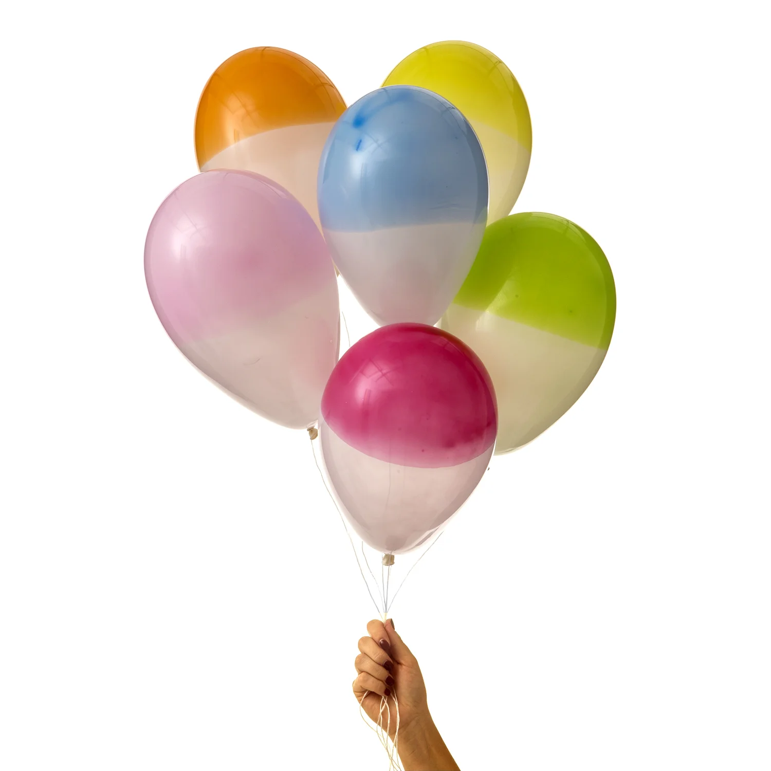 ekologiska supersnygga halvfärgade ballonger av naturgummi i stilrena färger av märket Marusa Balloons