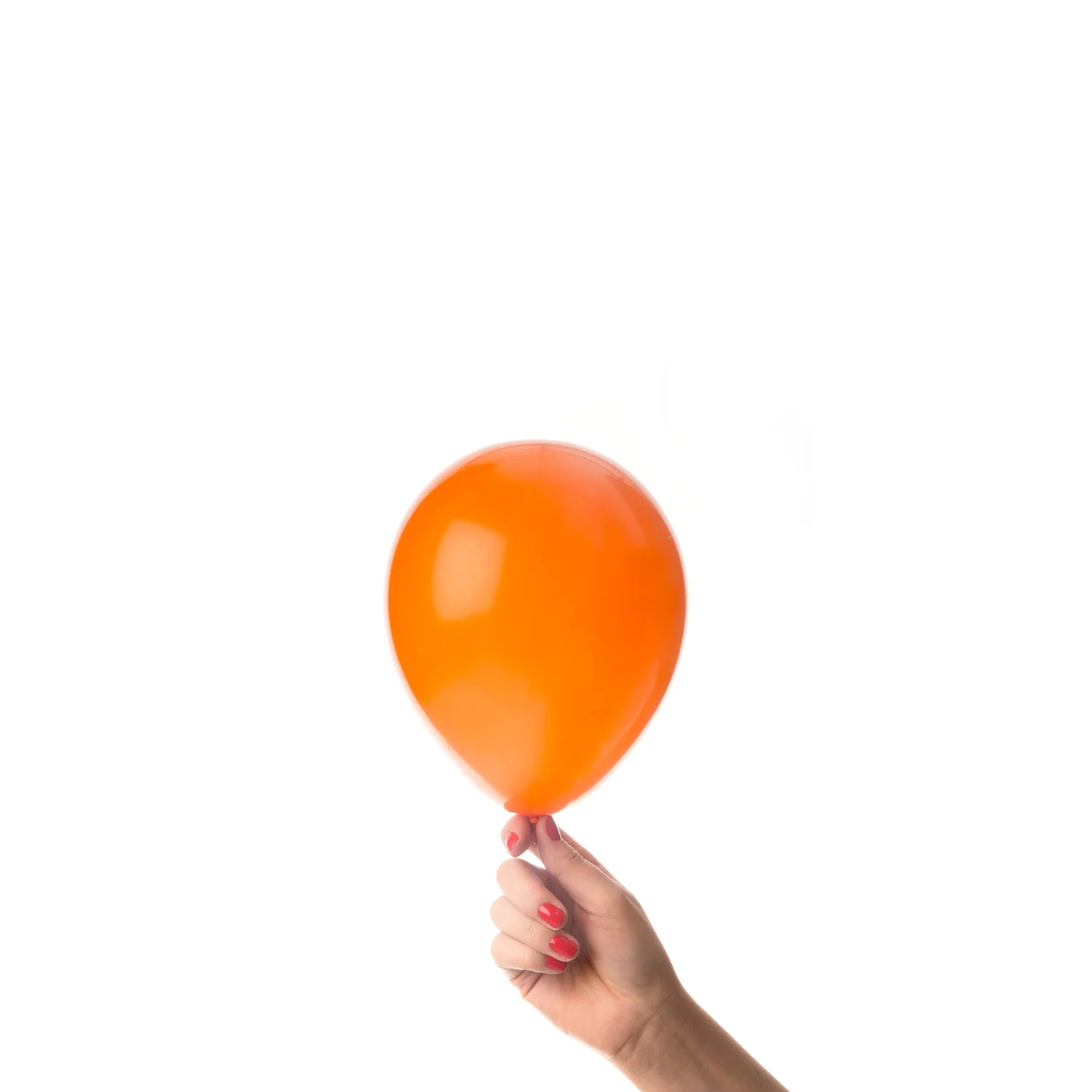 Orange miniballong perfekt för mindre dekorationer