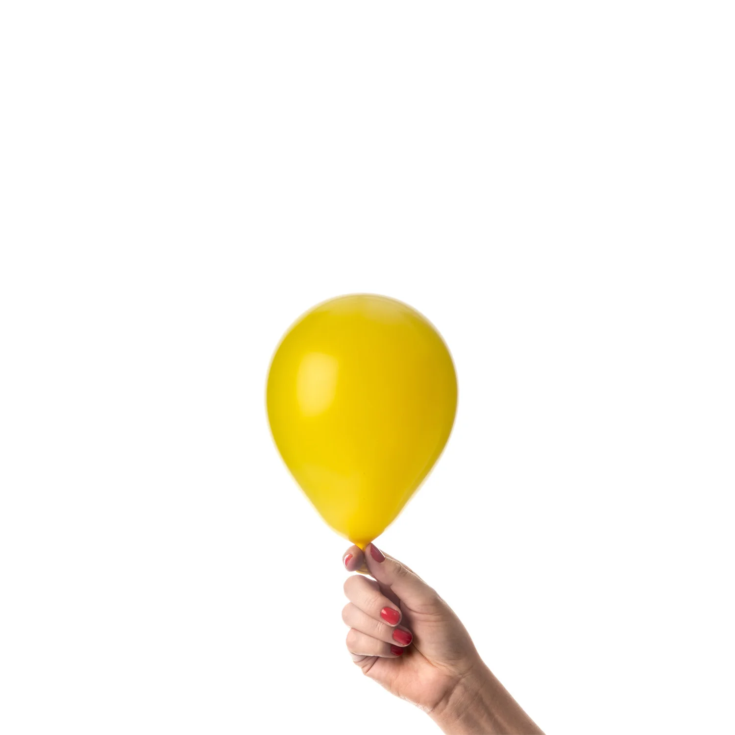 Gul miniballong perfekt för mindre dekorationer