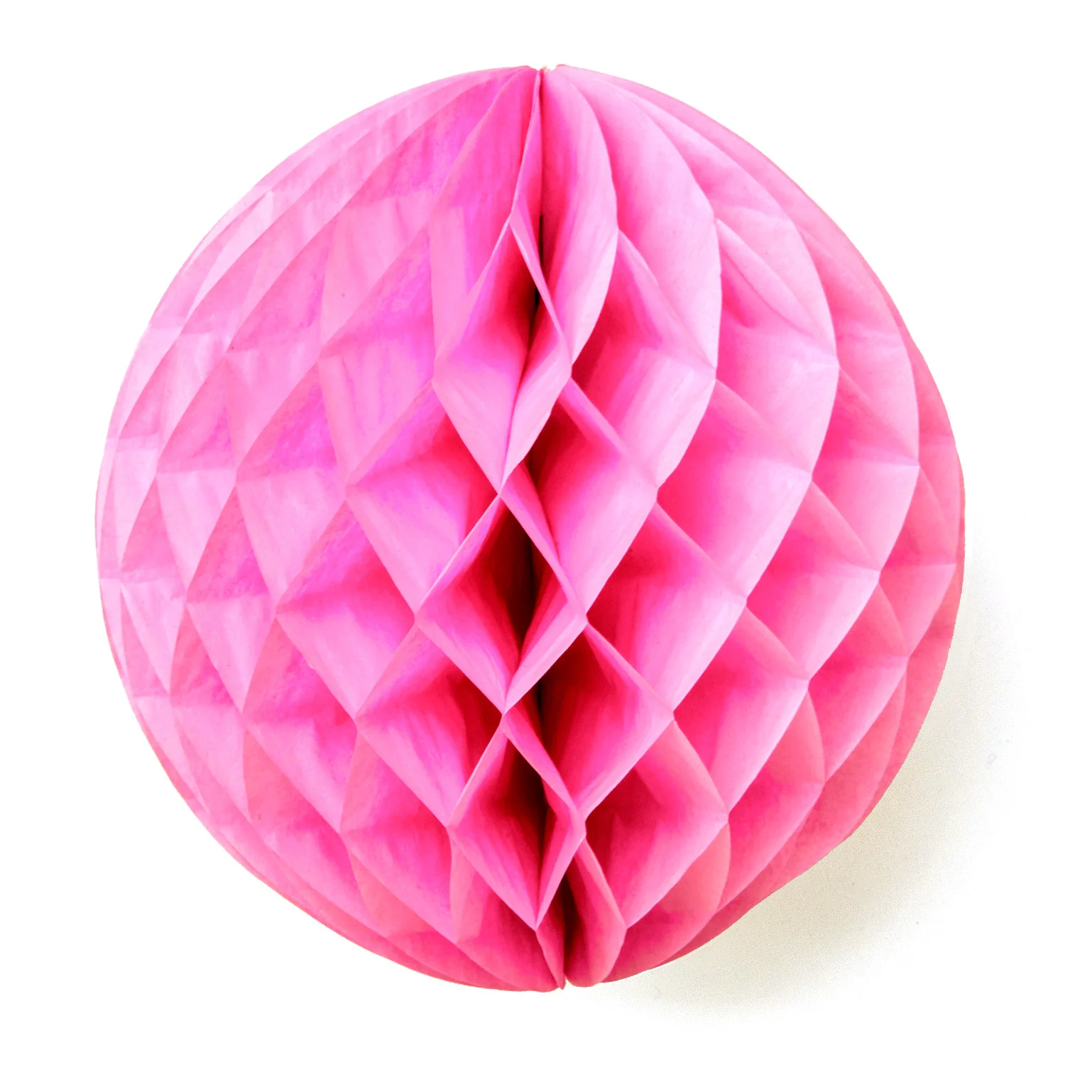Skapa härliga dekorationer perfekta för bröllop och kalas med vår rosa stora honeycomb-boll