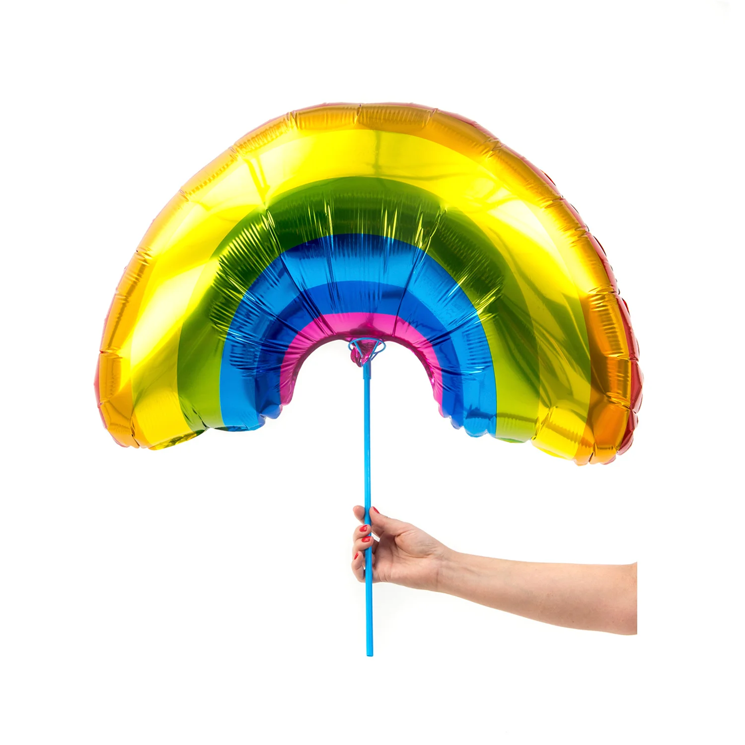 Perfekta sättet att dekorera och ge färg till kalaset är med vår regnbåge ballong