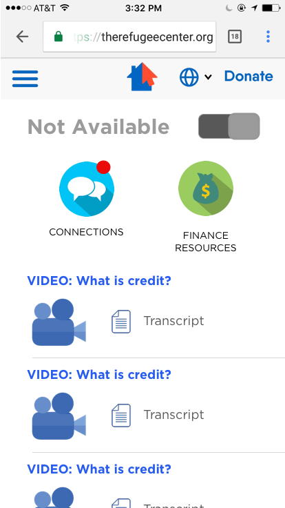 Dashboard #3 is our final iteration. We cleaned up the layout, and incorporated language that highlighted the community focus of the tool by labeling the messaging icon "Connections."