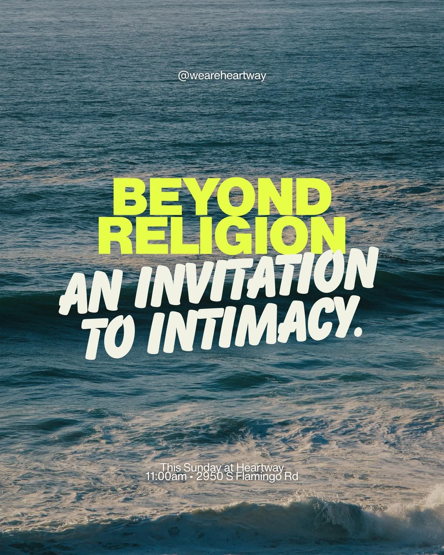 This Sunday at Heartway, we&rsquo;re moving past religion and leaning into closeness&mdash;where faith is personal, honest, and alive.

Come as you are. Come curious. Come open. 🖤