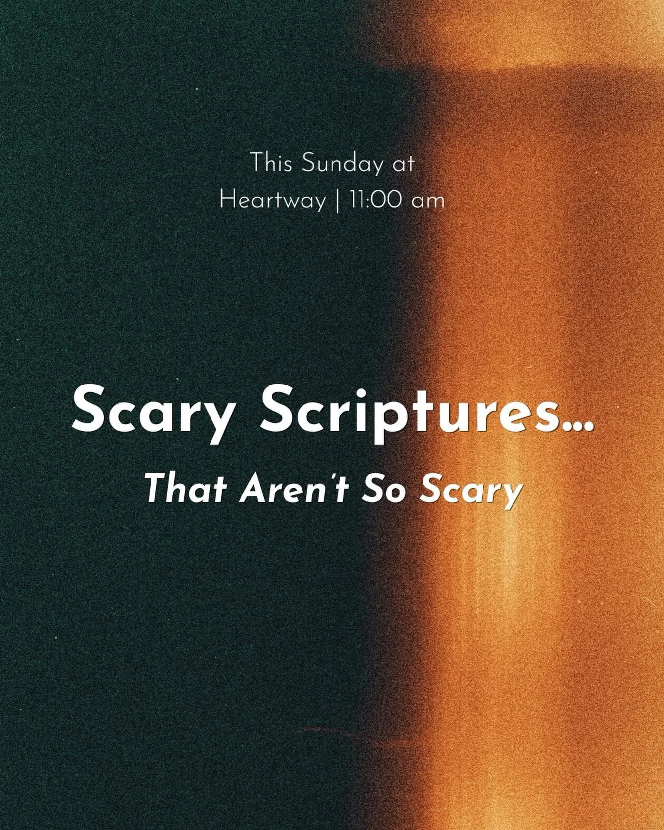 Scripture was never meant to create fear. It was meant to reveal truth, love, and connection. 

This Sunday we&rsquo;re leaning into passages that often get misunderstood, people tend to avoid&hellip; and discover the heart behind them. 

You don&rsq